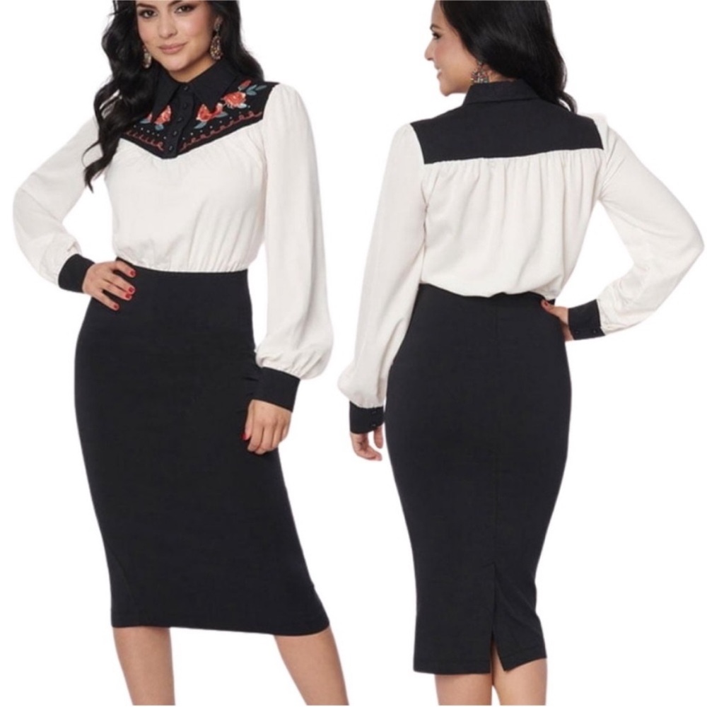 Unique Vintage EmmyLou Wiggle Dress - Vintage western dress